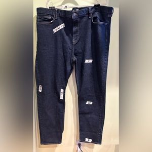 Old navy blue stretch, jeans, size 44 professionally altered